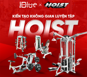 Sự kết hợp giữa phòng tập Bluegym và thương hiệu máy tập Hoist